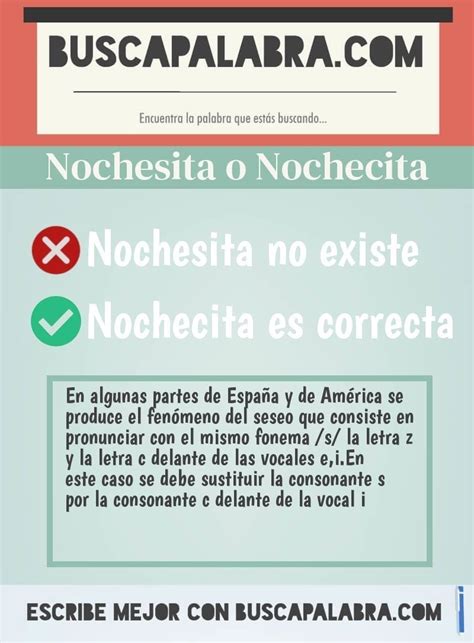 nochecita o nochesita|Cómo se escribe nochesita o nochecita